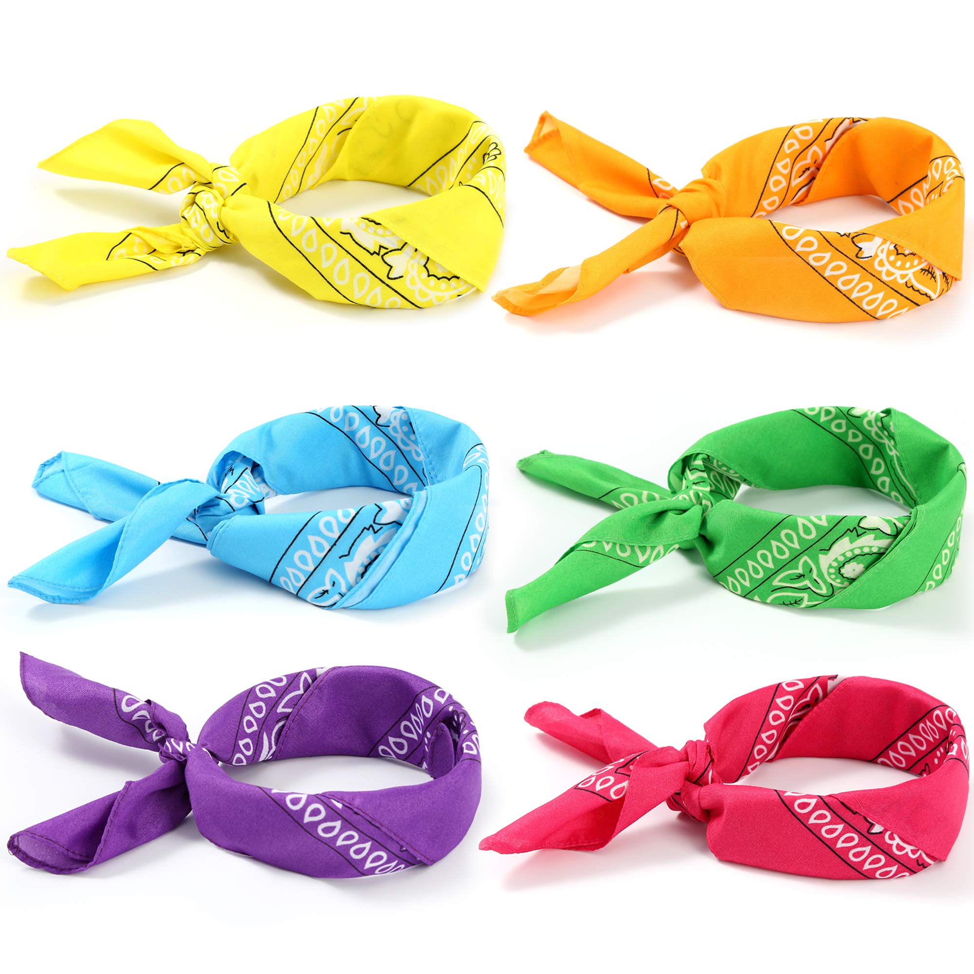 Amazon.com: Cerulean Living 21 Inch Assorted Neon Bandana 12